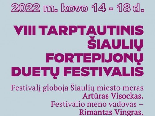 Fortepijonų duetų festivalio atidarymas / ŠIAULIAI